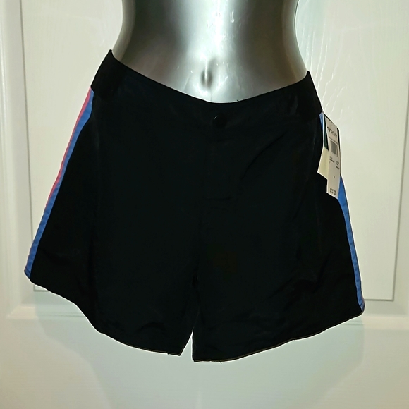 ROXY Pop Surf Collection TROPICAL OASIS 5" boardshorts swim shorts black Sz S - Picture 1 of 15